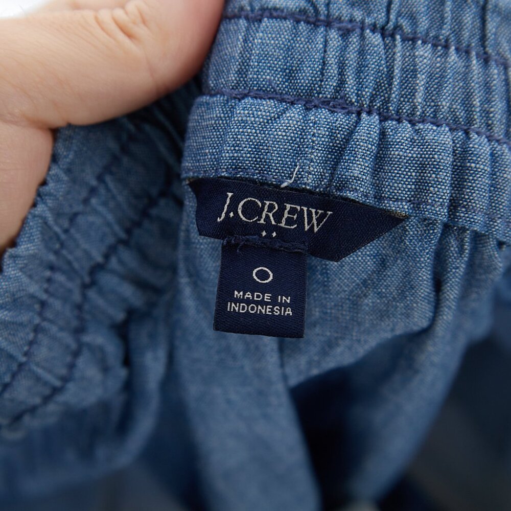 J Crew Chambray Drawstring Lightweight Pants Wome… - image 6